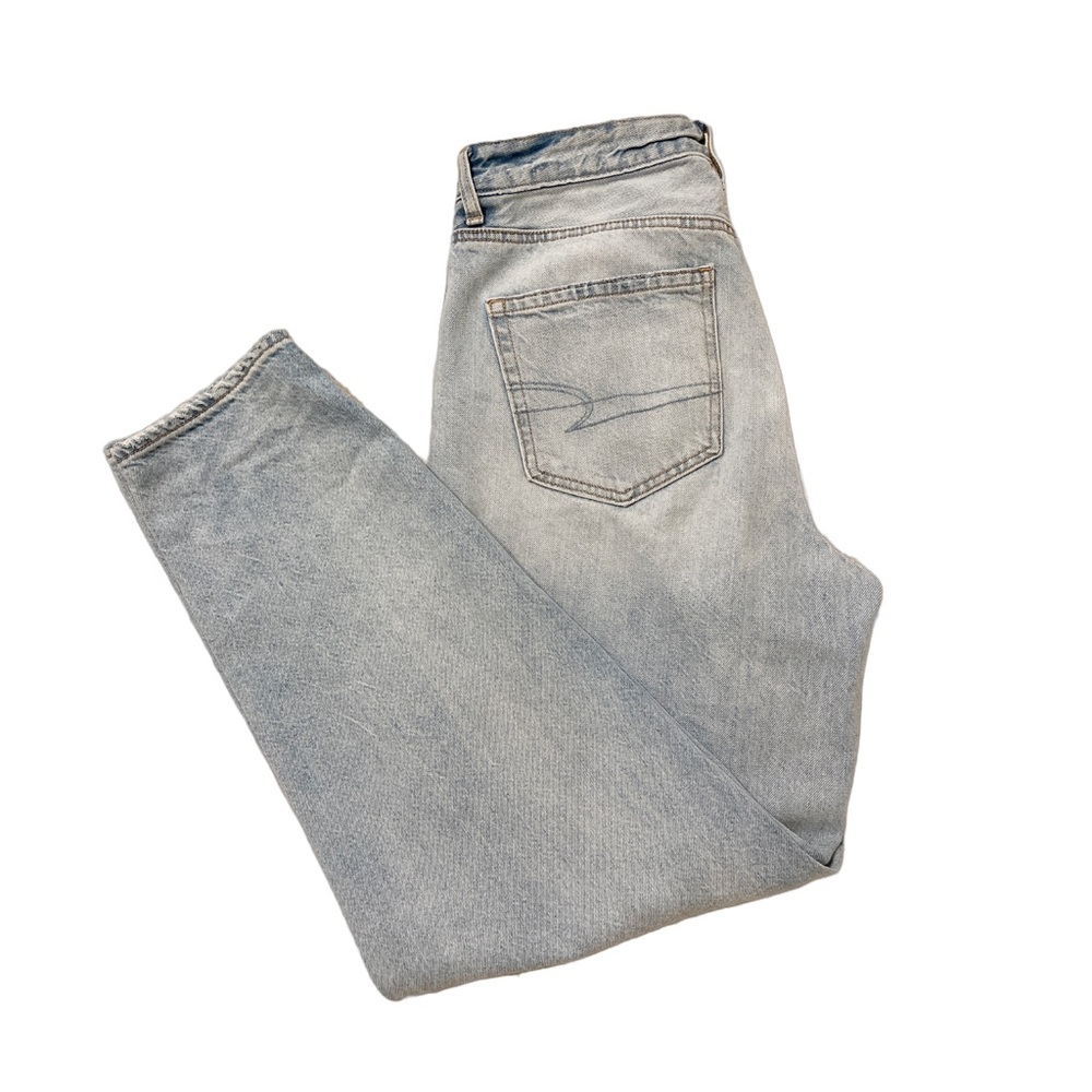 American Eagle Wide Leg High Waisted Blue Jeans